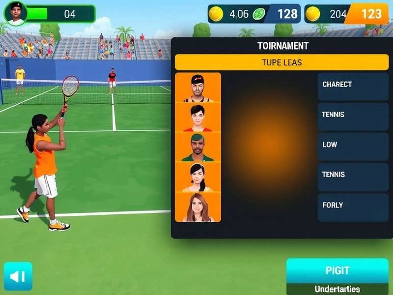 Chandigarh Tennis Dynamos character customization screen showing Indian-themed outfits